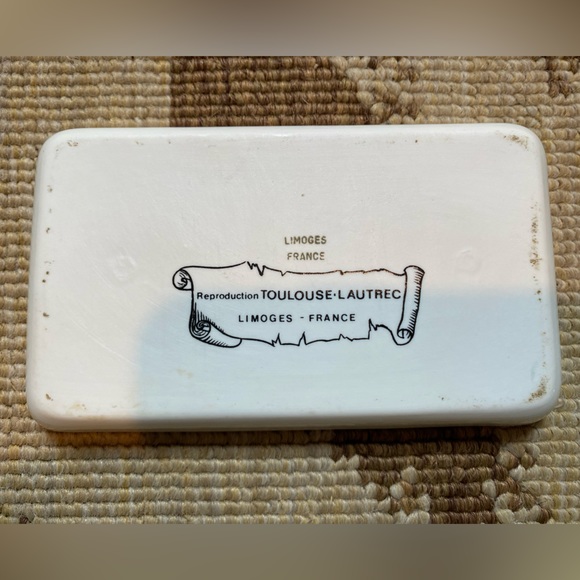 Set of 3 Limoges/France Toulouse-L Autrec Trinket/Soap Dishes - Picture 4 of 10